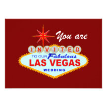 Faire-part de mariage BOURGOGNE de Las Vegas