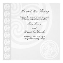 Faire-part de mariage celtique traditionnel