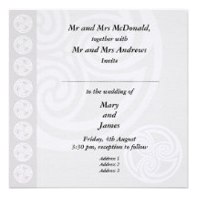 Faire-part de mariage celtique traditionnel