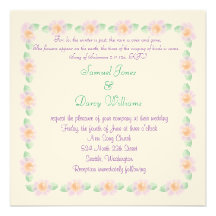 Faire-part de mariage chrétien - fleurs pourpres