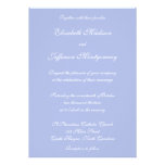 Faire-part de mariage classique du bleu 2 de Wedge