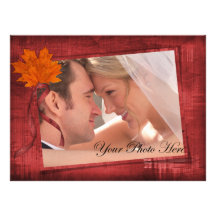 Faire-part de mariage d'automne