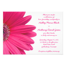 Faire-part de mariage de blanc de marguerite de Ge