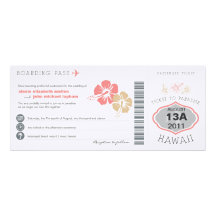 Faire-part de mariage de carte d'embarquement
