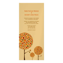 Faire-part de mariage de coutume d'arbre de bruit 