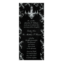 Faire-part de mariage de fantaisie de lustre de re