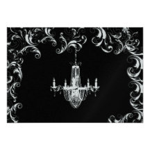 Faire-part de mariage de fantaisie de lustre de re
