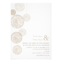 Faire-part de mariage de globes de ficelle de jeun