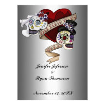 faire-part de mariage de Halloween