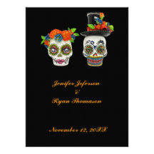 faire-part de mariage de Halloween