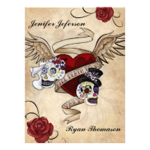 faire-part de mariage de Halloween