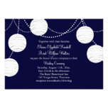 Faire-part de mariage de lanternes de soirée (mari