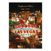 Faire-part de mariage de Las Vegas