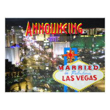 Faire-part de mariage de Las Vegas avec la récepti
