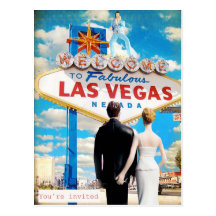 Faire-part de mariage de Las Vegas Carte Postale