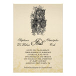 Faire-part de mariage de monogramme d'initiales du