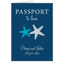 Faire-part de mariage de passeport de New Jersey d Carte