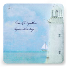 Faire-part de mariage de phare