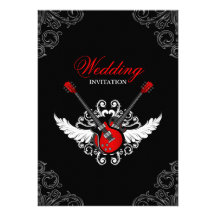 Faire-part de mariage de rock