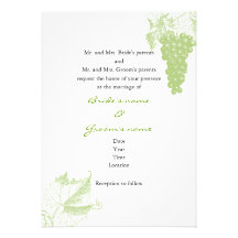 Faire-part de mariage de vignoble