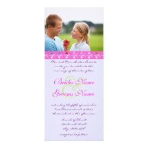 Faire-part de mariage d'équilibre de rose lumineux
