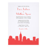 Faire-part de mariage d'horizon de NYC