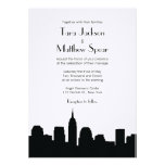 Faire-part de mariage d'horizon de NYC