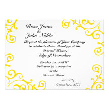 Faire-part de mariage d'ivoire de Cirrus (or)