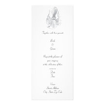 Faire-part de mariage d'oiseau