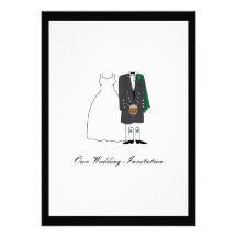 Faire-part de mariage écossais de kilt