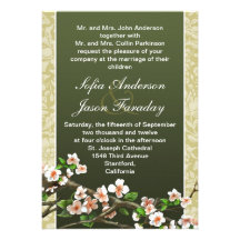 Faire-part de mariage élégant moderne de fleurs