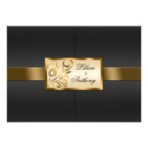 Faire-part de mariage floral de remous