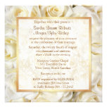 Faire-part de mariage floral de rose blanc