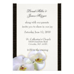 Faire-part de mariage floral d'orchidée