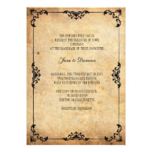 Faire-part de mariage floral vintage