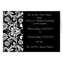 Faire-part de mariage floral vintage - - cartes