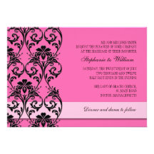 Faire-part de mariage floral vintage rose de remou