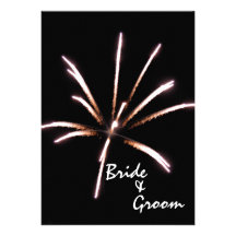 Faire-part de mariage/fugue de feux d'artifice