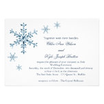 Faire-part de mariage glacial de flocon de neige d