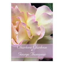 Faire-part de mariage glorieux de roseraie