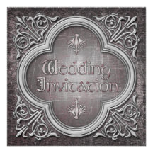 Faire-part de mariage gothique ou médiéval