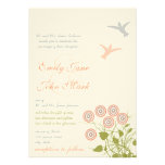 Faire-part de mariage lunatique de fleur et d'oise
