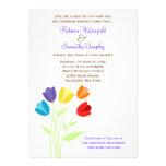 Faire-part de mariage multicolore d'arc-en-ciel de invitations