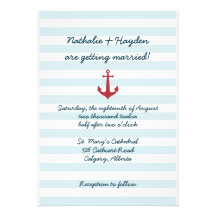 Faire-part de mariage nautique