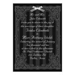 Faire-part de mariage noir et blanc