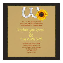 Faire-part de mariage occidental de pays
