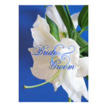 Faire-part de mariage oriental de lis