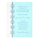Faire-part de mariage personnalisable de flocon de