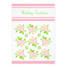 Faire-part de mariage rose vintage de roses