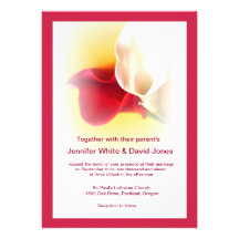 Faire-part de mariage rouge et blanc de zantedesch